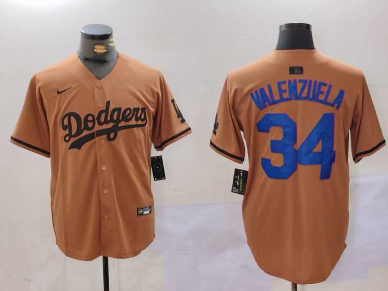 Men%27s Los Angeles Dodgers #34 Toro Valenzuela Olive Cool Base Limited Stitched Jersey->los angeles dodgers->MLB Jersey